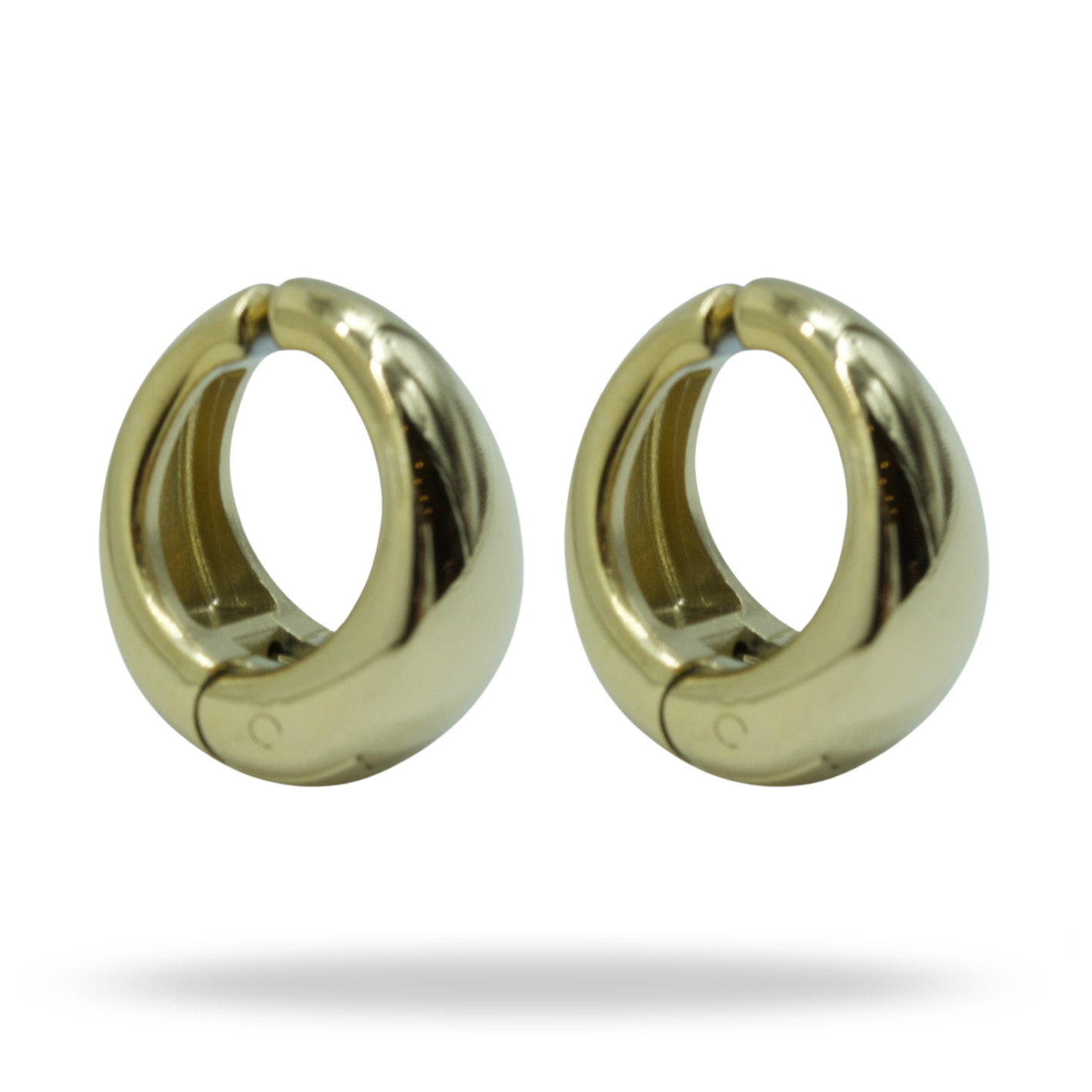 Aretes Luna Dorado