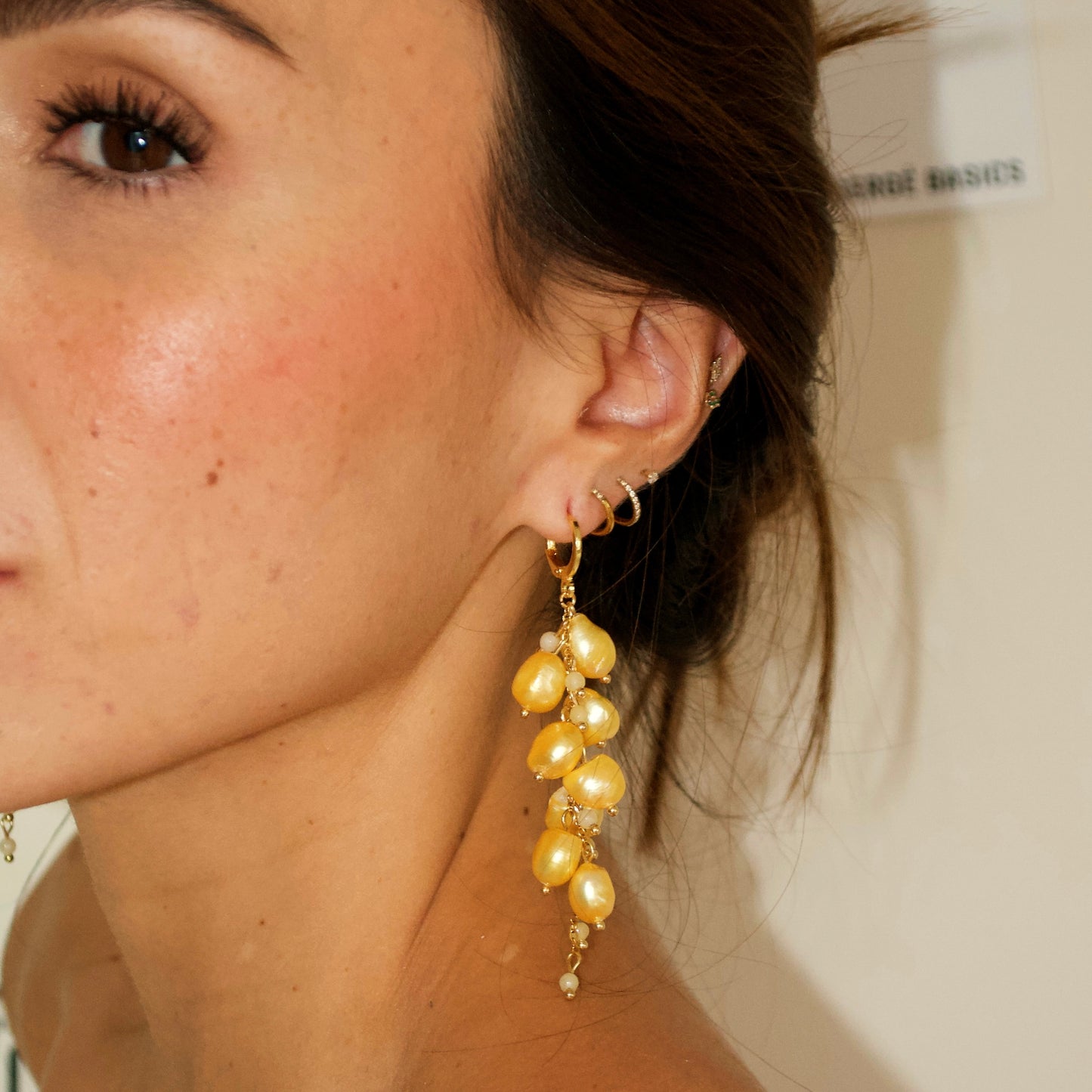 Aretes Mantequilla amarillos