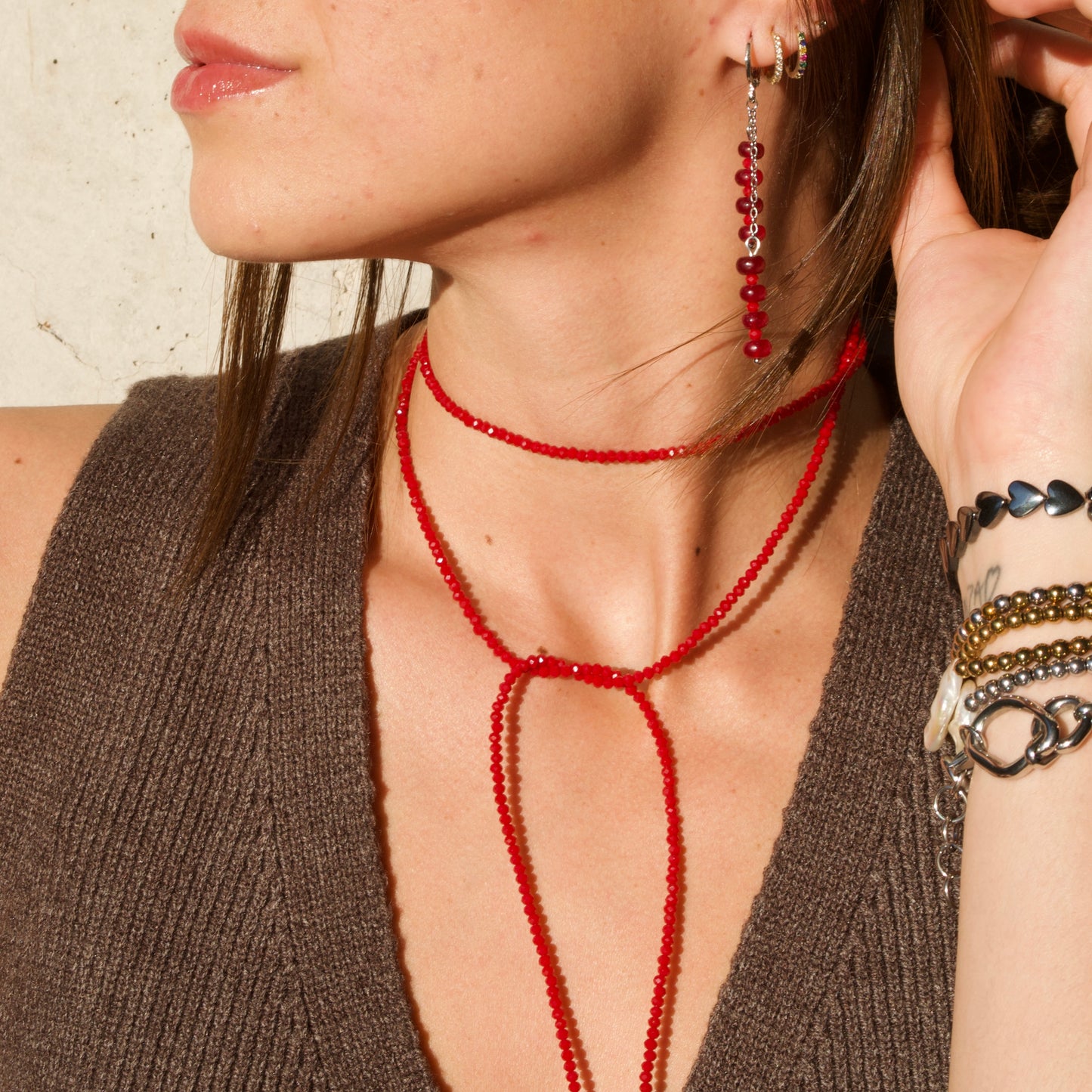 Aretes Cereza