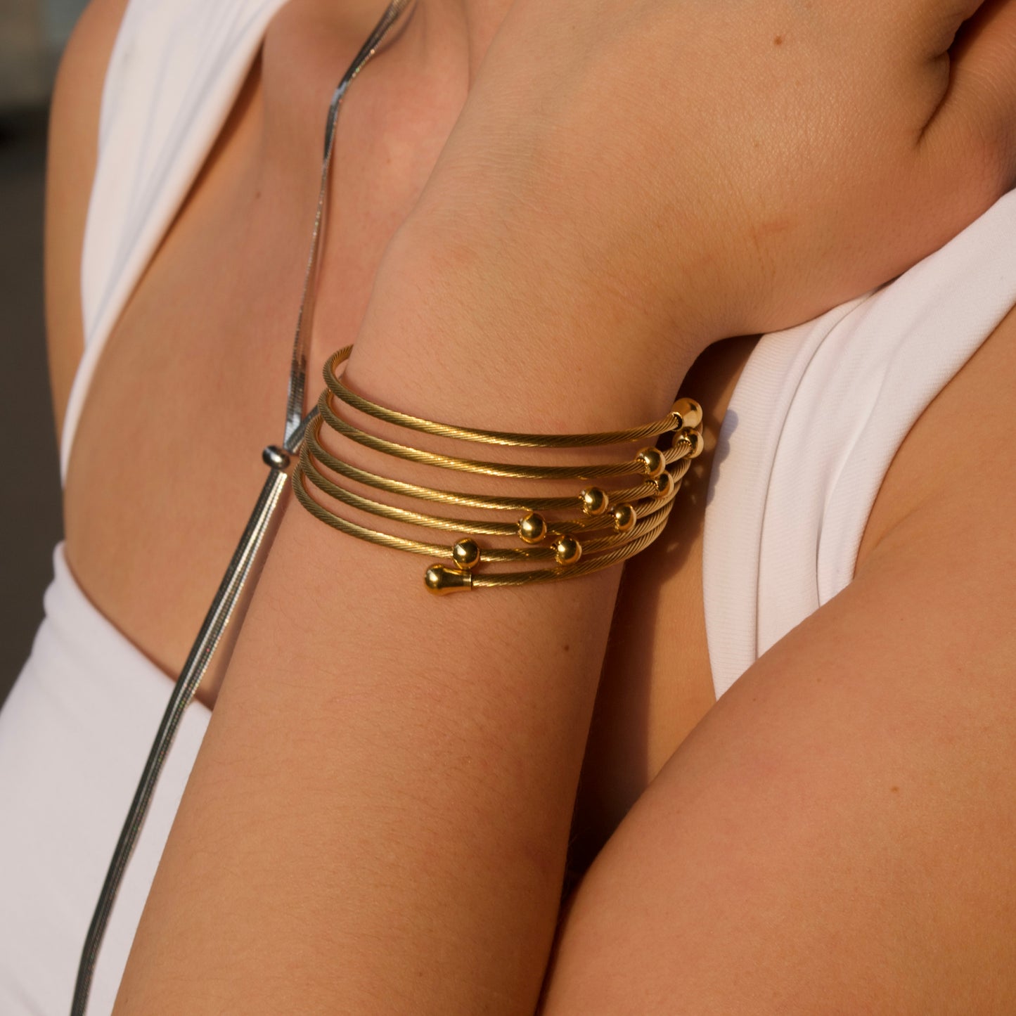 Pulsera Santorini Dorada