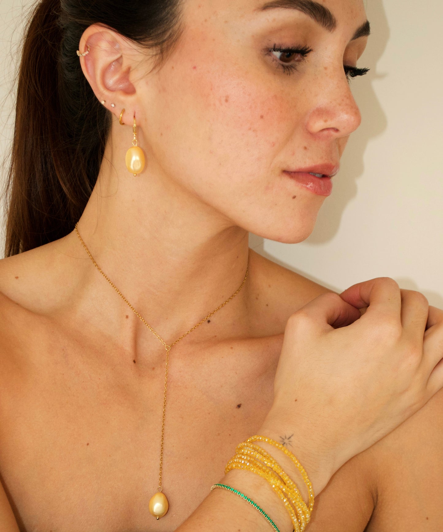 Aretes Alanah Amarillo