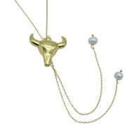 Collar Corbata Vaquera Dorada