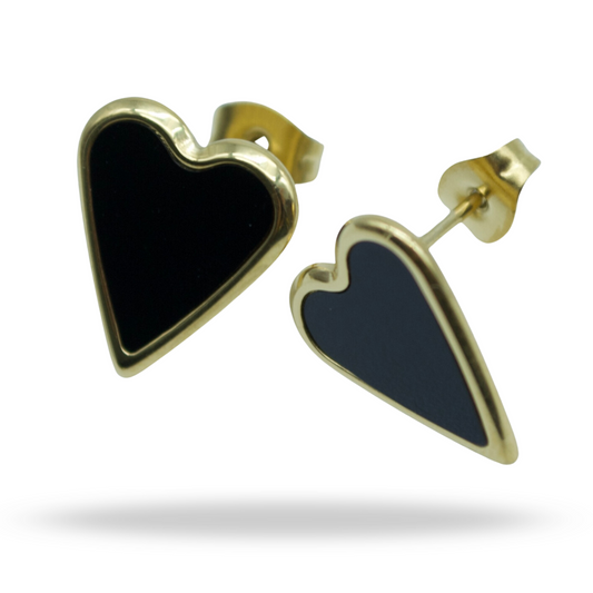 Aretes Black Heart