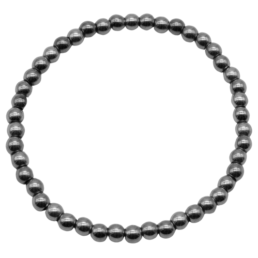 Pulsera Hematita Plateada