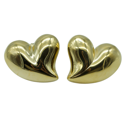 Aretes Corazón Chunky