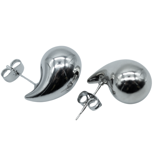 Aretes Gota Mini Plateado