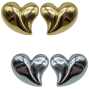 Aretes Corazón Chunky