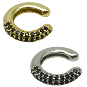 Yvanka Black Earcuff