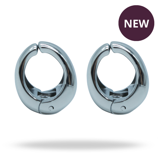 Aretes Luna Plateados
