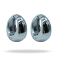 Aretes Luna Plateados