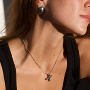 Collares Letra Globo Plateado