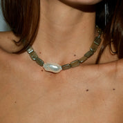 Collar Mosaico verde