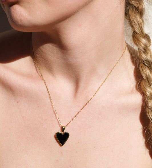 Collar Black Heart