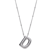 Silver Balloon Letter Necklaces