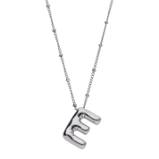 Silver Balloon Letter Necklaces