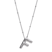 Silver Balloon Letter Necklaces