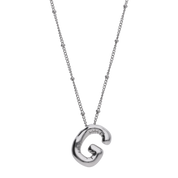Silver Balloon Letter Necklaces