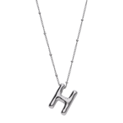 Silver Balloon Letter Necklaces
