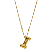 Gold Balloon Letter Necklace