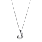 Silver Balloon Letter Necklaces