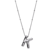 Silver Balloon Letter Necklaces