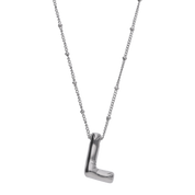 Silver Balloon Letter Necklaces