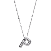 Silver Balloon Letter Necklaces