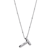 Silver Balloon Letter Necklaces