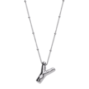 Silver Balloon Letter Necklaces