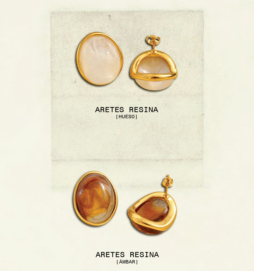 Aretes Resina