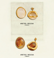Aretes Resina
