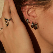 Aretes Milan Plateados