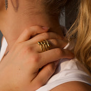 Anillo Santorini Dorado