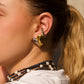 Aretes Corazón Chunky Bicolor