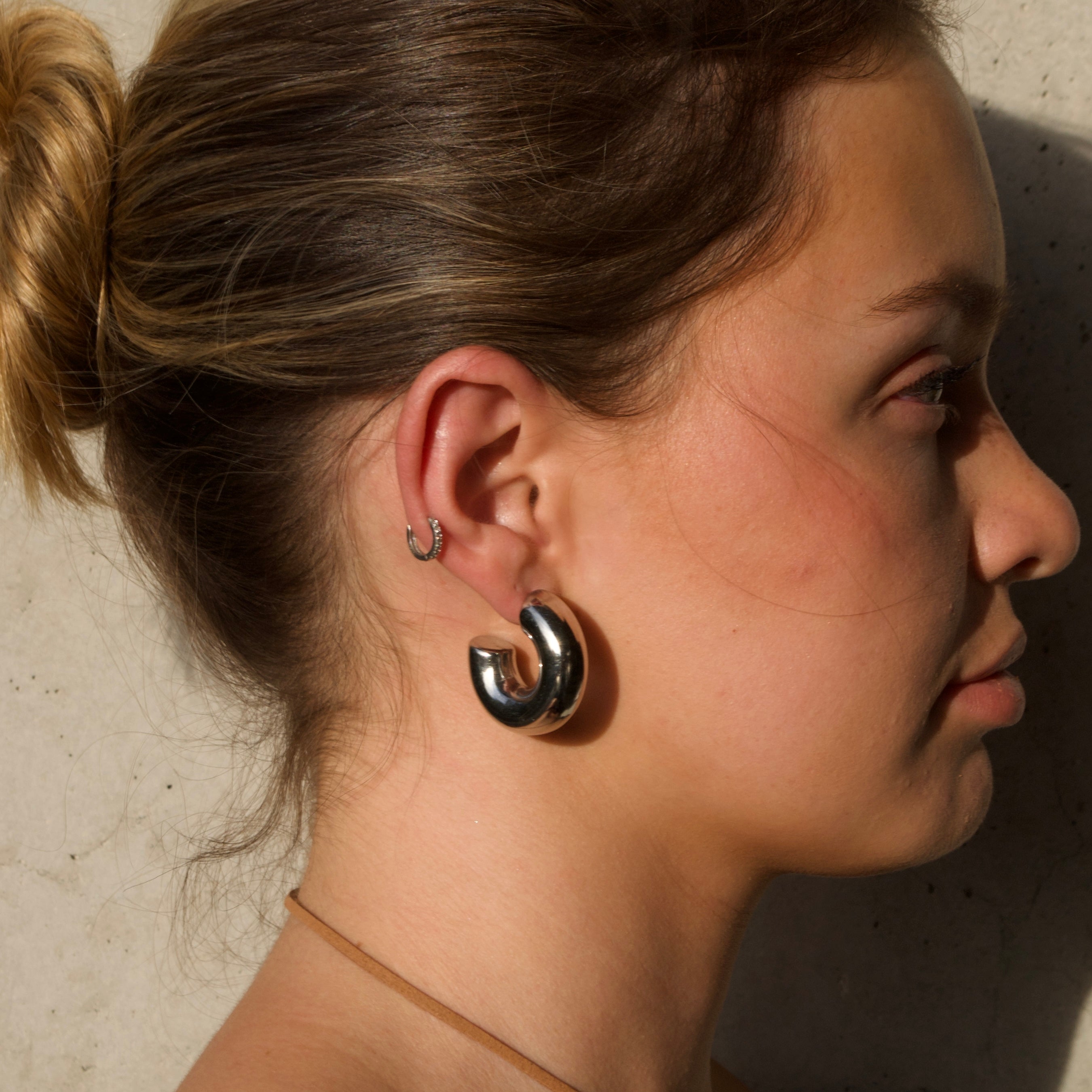 Aretes Forma C Chunky