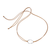 Silver Copal Plate Necklace