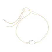 Silver Copal Plate Necklace