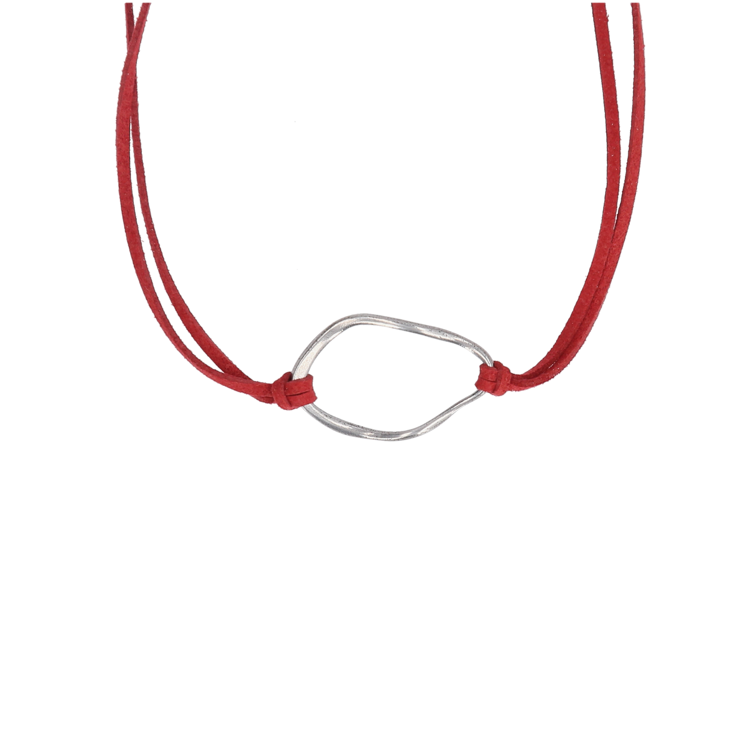 Silver Copal Plate Necklace