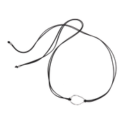 Silver Copal Plate Necklace