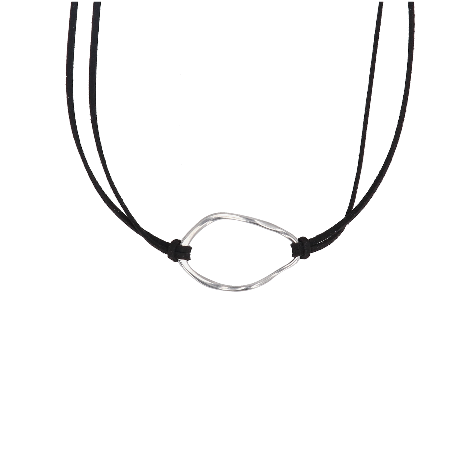 Silver Copal Plate Necklace