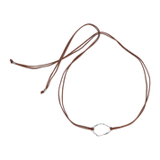 Silver Copal Plate Necklace