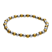 Two-Tone Hematite Bracelet