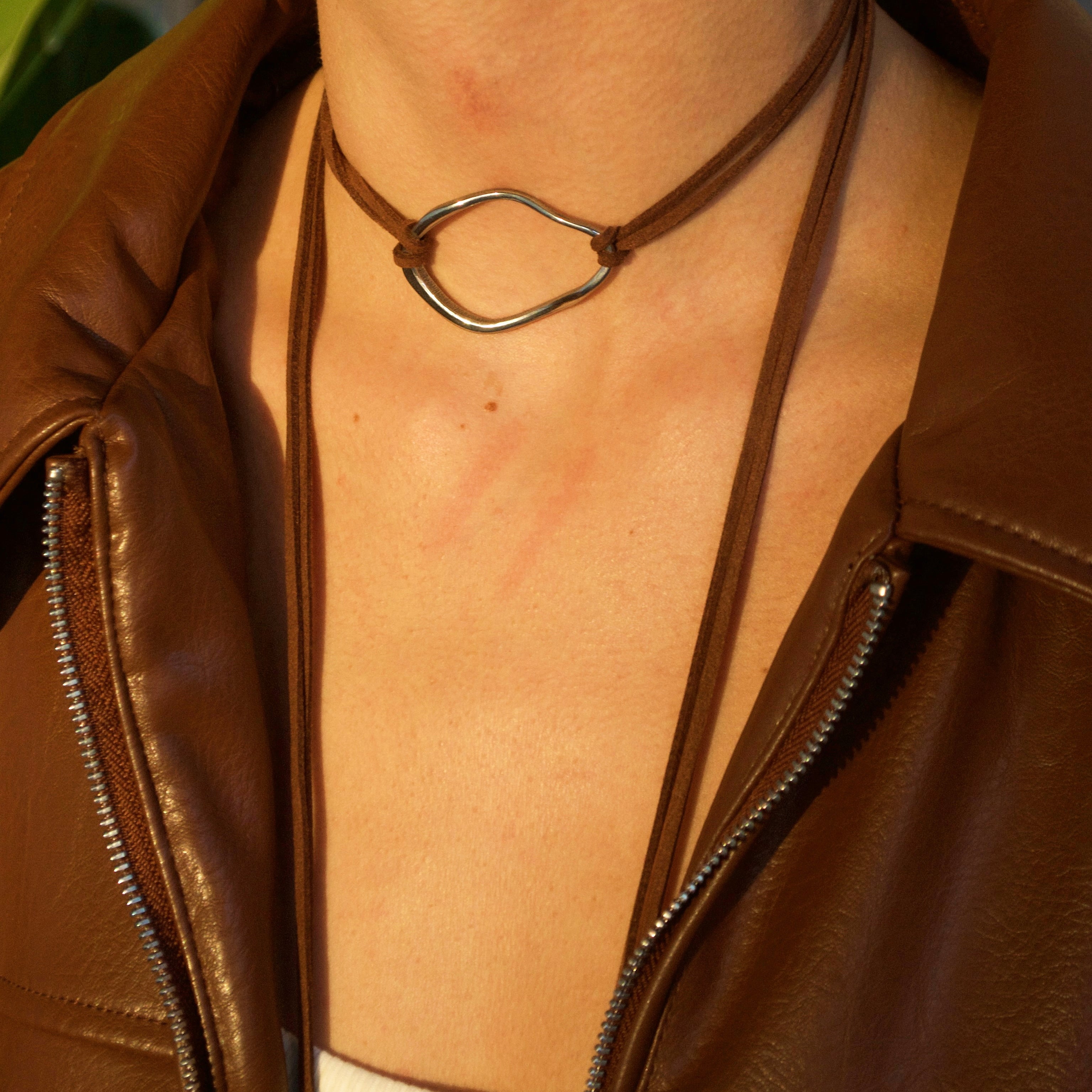 Collar Copal Plateado